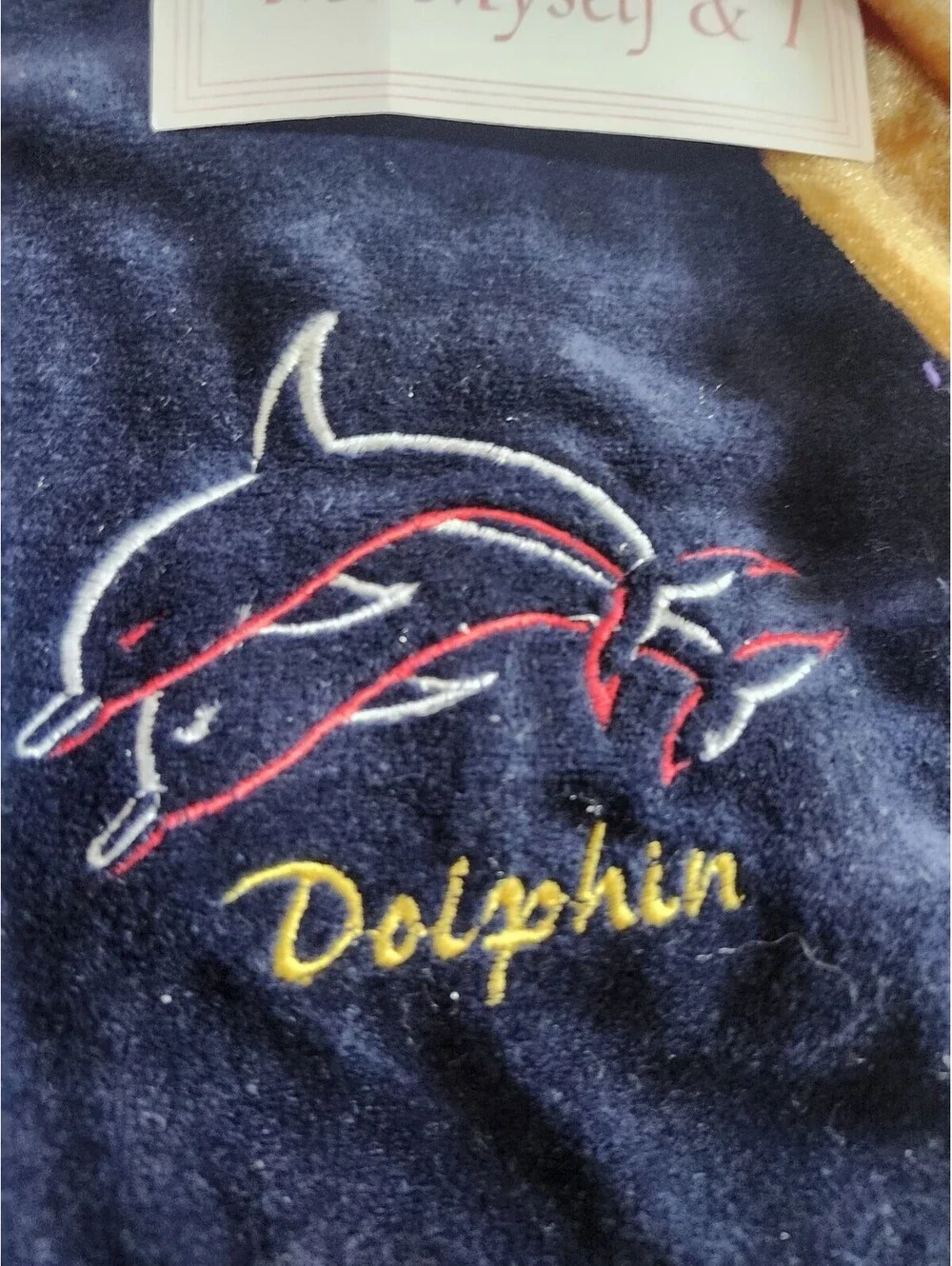 Kids Vintage Me Myself & Dolphin branded hooded sweatshirt